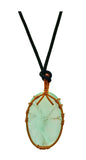 Amazonite Wisdom Tree Crystal Pendant Jewellery Gemstone Reiki Spiritual Energy