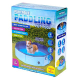 Dog Pool Folding Puppy Splash Bath Portable Paddling Summer Outdoor 120x30CM
