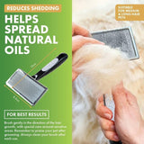 Slicker Pet Brush Grooming Hair Shedding Trimmer Comb Undercoat Dog Cat Grey