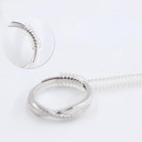 5pcs Ring Size Adjuster Reducer Spiral Invisible Snugs Guard Resizer Jewellery