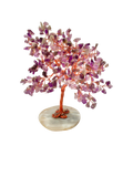 Crystal Chips Tree With Agate Slice Base Amethyst Ornaments Money Tree