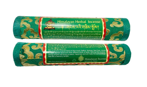 Himalayan Herbal Druk Incense Sticks Kathmandu Nepal 100% Natural Green 2Pk