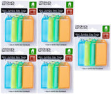 20x Keyring Plastic Key Tags With Ring Keys Identity Card Bag Luggage Label Asst