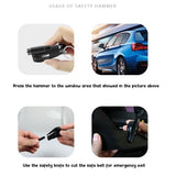 Car Window Glass Breaker Emergency Escape Tool Safety Key Ring Assorted