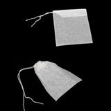 100x Empty Teabags String Heat Seal Filter Paper Herb Loose Tea Bags 90x70mm