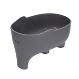 1PK Kitchen Drain Basket Sink Elephant Clean Leftover Sink Strainer Fruit -Grey