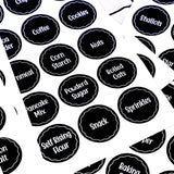 144Pc Spice Herb Storage Jar Labels Pantry Stickers For Kitchen Durable