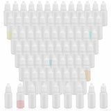 50x Clear Empty Plastic Dropper Bottles Squeezable Drop Liquid Container 15ml