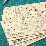3D Wooden Puzzle Airship Three-dimensional Handmade DIY Wooden Gits Decor