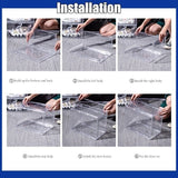 6 pcs Premium Acrylic Shoe Box Sneaker Display Storage Case Side-Open Clear
