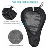 Bike Seat Cover Silicone Thick Comfort Gel Cycling Bicycle Saddle Cushion Pad