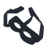 1x Eye Mask Black Bandit Masquerade Halloween Costume Bandit Zorro Hero Party