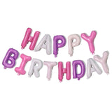 Happy Birthday Balloon Party Decoration Banner Inflating Foil Bunting Unicorn