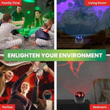 Christmas Rotaring Projector Santa Sleigh Reindeer Multi Colour