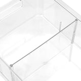 1x Box Sweden Crystal Storage Tray Organiser w/ Adjustable Divider Clear 28x21cm