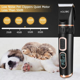 Pet Grooming Clipper Dog Clippers 3-Speed Low Noise Rechargeable Cordless Black