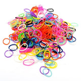1200x Rubber Elastic Hair Ties Mixed Colour Hair Bands Holder Girls Women