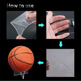 Ball Stand Display Rack Acrylic Holder Basketball Football Soccer Ball Support