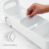 YouCopia RollOut Caddy Under Sink Organizer 5" Wide White -41.6x12.7cm