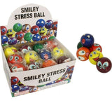 4x Smiley Face Stress Relief Ball Foam