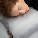 2x Silver Satin Silk Pillow Cases Cushion Cover Pillowcase Home Decor Luxury