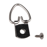 100x Picture Frame Hooks Wall D-Ring Painting Screws Hanger Metal Shape Photo