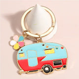 2Pcs Camping Keychain RV Camping Keychain Travel Trailer Camping Gift