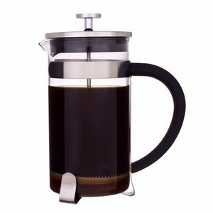 3 Cup French Press Glass Coffee Maker Plunger Filter 350ml w/ Scoop