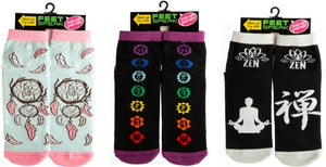 3X Unisex Socks Zen Chakra Dreamcatcher Meditation Print Non Slip Warm Thick