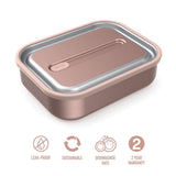 Bentgo Stainless Steel Leak-Proof Lunch Box Food Container 1200ml Rose Gold