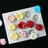 3D Flower Silicone Fondant Mould Cake Border Decor Baking Mold Sugarcraft DIY