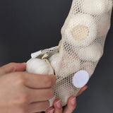 3pcs Vegetable Food Storage Bag Onion Garlic Hanging Bags Breathable Mesh Bag