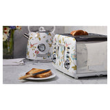 Laura Ashley Toaster 2-Slice Elveden Electric  Bread Kitchen 24cm - White