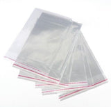 60x Peel & Seal Cellophane Bag Self Adhesive Clear Food Jewellery 22x33cm