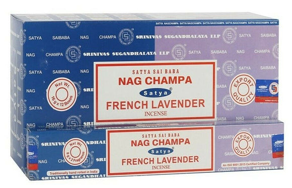 Satya Nag Champa Frech Lavender 120 Incense Sticks