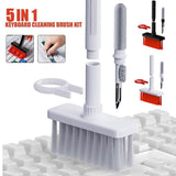 1PK Keyboard Cleaning 5in1 Kit PC Earphone Cleaner Brush Remover Keycap Assorted