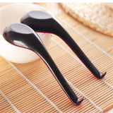 10Pcs Soup Ramen Spoons Asian Chinese Japanese Utensils Long HandleHook Flatware