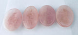 Rose Quartz 4 Stones Heiki Master Symbols Set w/ Pouch Bag