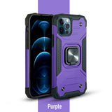 Cover Shockproof Case Magnetic Iphone Metal Ring Holder For IPhone 13 Purple