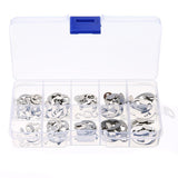 120Pcs M1.5-M10 Stainless Steel 304 E-clip Open Retaining Ring Assortment Set