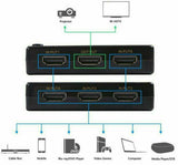 5 Way 4K Ultra HD HDMI Switch Splitter HDTV Auto 5 Port IN 1 OUT Remote Control