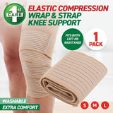 Wrap Strap Knee Support Elastic Protection Comfort Support Muscles -Size Large