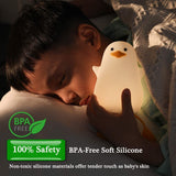 Cute Duck Night Light USB LED Rechargeable Silicone Kid Baby Room Lamp Xmas Gift