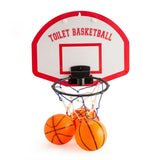 Toilet Basketball Bathroom Games Suction Cup Backboard Fun Unusual Door Sign