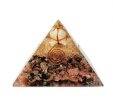 Rhodonite Crystal Merkaba Orgonite Orgone Pyramid EMF Protection Energy