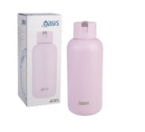 Oasis Moda Ceramic Lined Stainless Steel Triple Wall Drink Bottle 1.5L Pink Lem