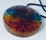 2 Pieces Pendant 7 Chakra Orgone