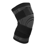 Knee Sleeve 3D Weaving Knee Brace Leg Joint Support Sports Black on Black