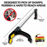 1x Handy Hardware Pick-Up Tool Long Handle 360 Degr Rotation NonSlip Claw 76cm