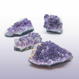 4x Cluster Natural Amethyst Gemstone Crystal Quartz Healing Stone